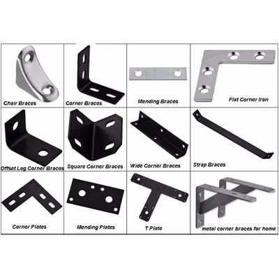 kaufen Stempelstahl L / T / I / Kreuzform Verbindungsecke Eckplatte Halterung Flache Ecke Halterung für Möbel online manufacture